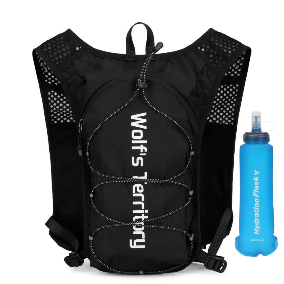 Lightweight Running Hydration Vest Backpack and Bottle Set