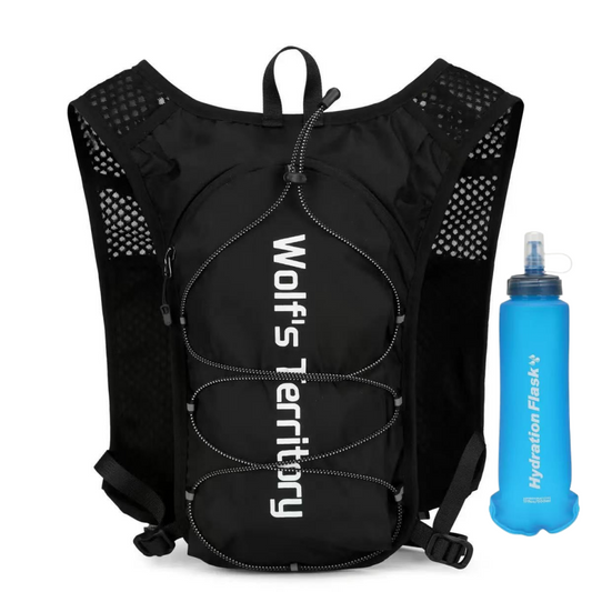 Lightweight Running Hydration Vest Backpack and Bottle Set