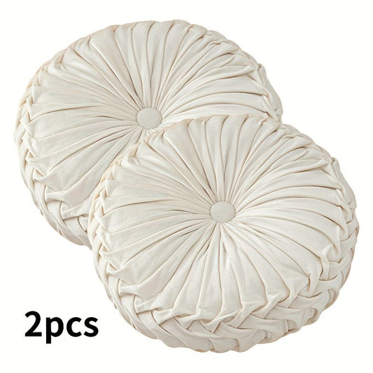 2pcs Soft Velvet Throw Pillows Sofa Cushion