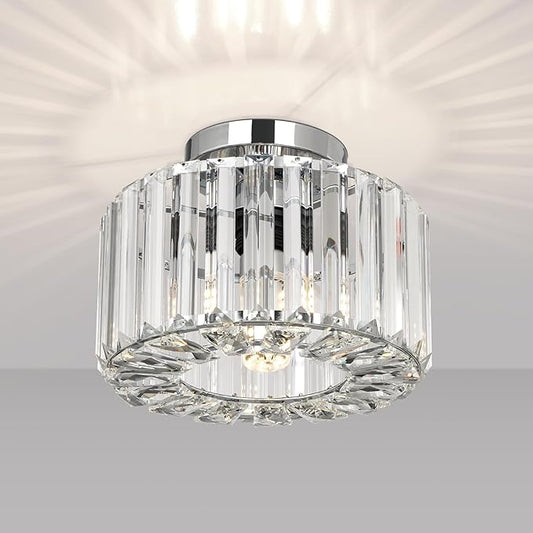 Industrial Crystal Ceiling Light