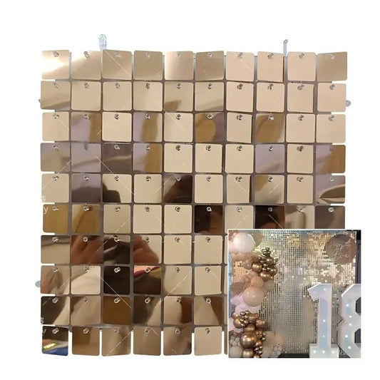 24/36 Sequin Backdrop Set - Champagne