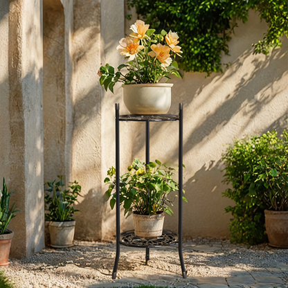 2-Tier Metal Plant Display Stand