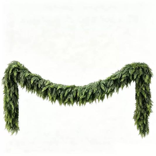 9ft Soft Christmas Garland Cedar Pine