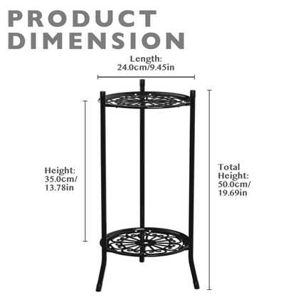 2-Tier Metal Plant Display Stand