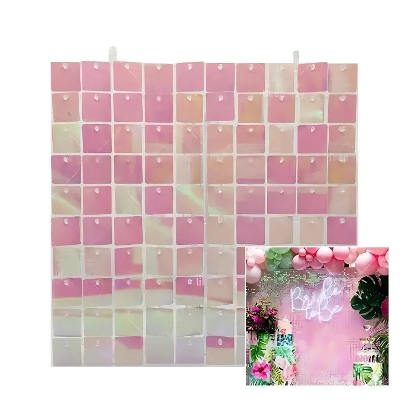 24/36 Sequin Backdrop Set - Pink