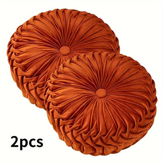 2pcs Soft Velvet Throw Pillows Sofa Cushion