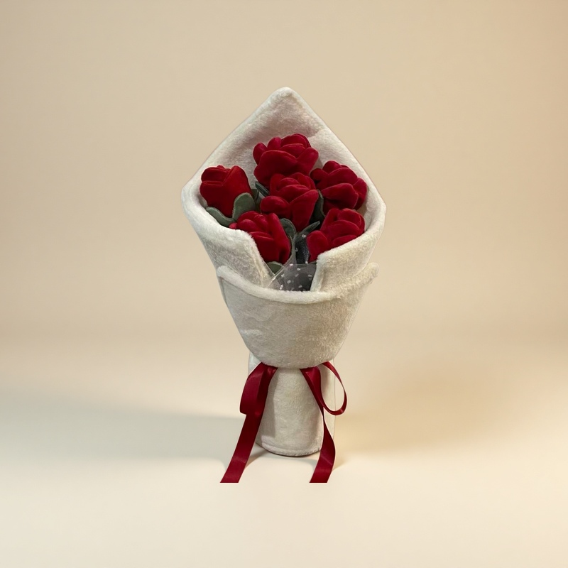 Plush Rose Flower Bouquet