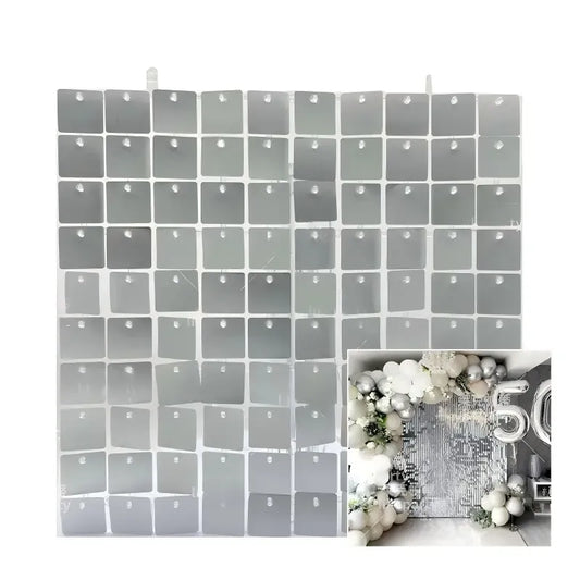 24/36 Sequin Backdrop Set - Silver